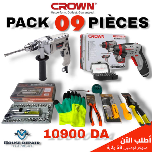 1-PACK 09 PIECES CROWN