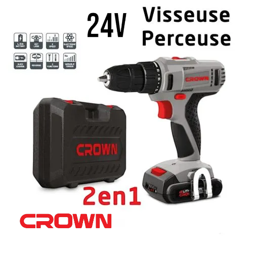 5-visseuse perceuse 24v CROWN